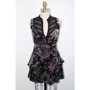 Free People Velvet Jacquard Mini Dress